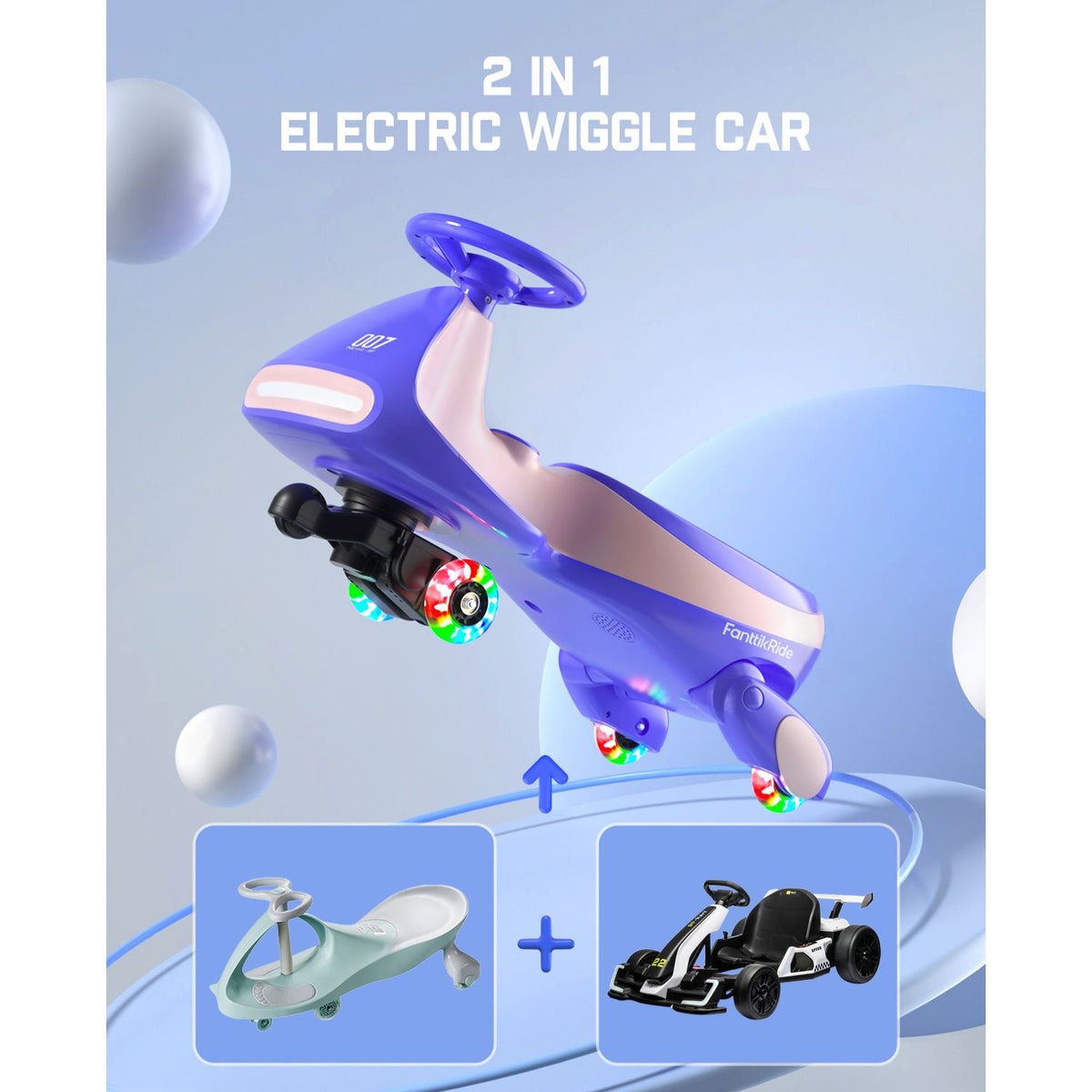 N7 Pro 12V Electric Wiggle Car with Pedal