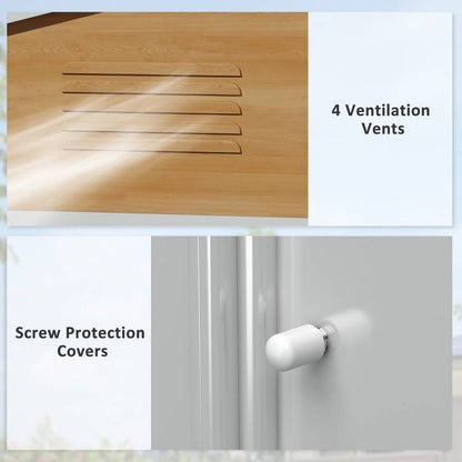 Metal Garden Shed 7.7x5.7ft – Ventilated & Sliding Doors