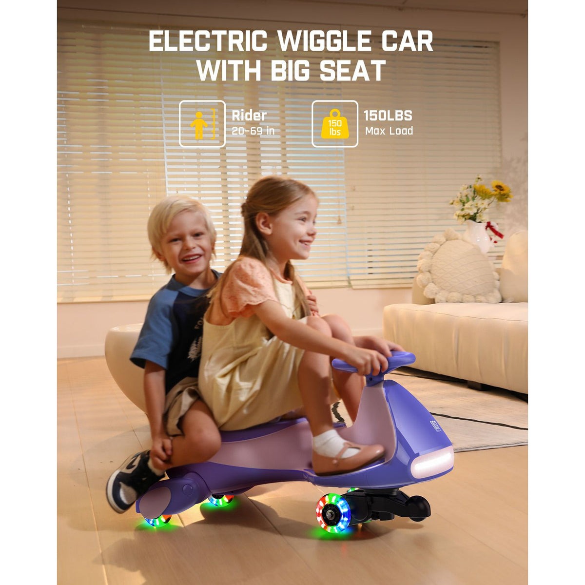N7 Pro 12V Electric Wiggle Car with Pedal