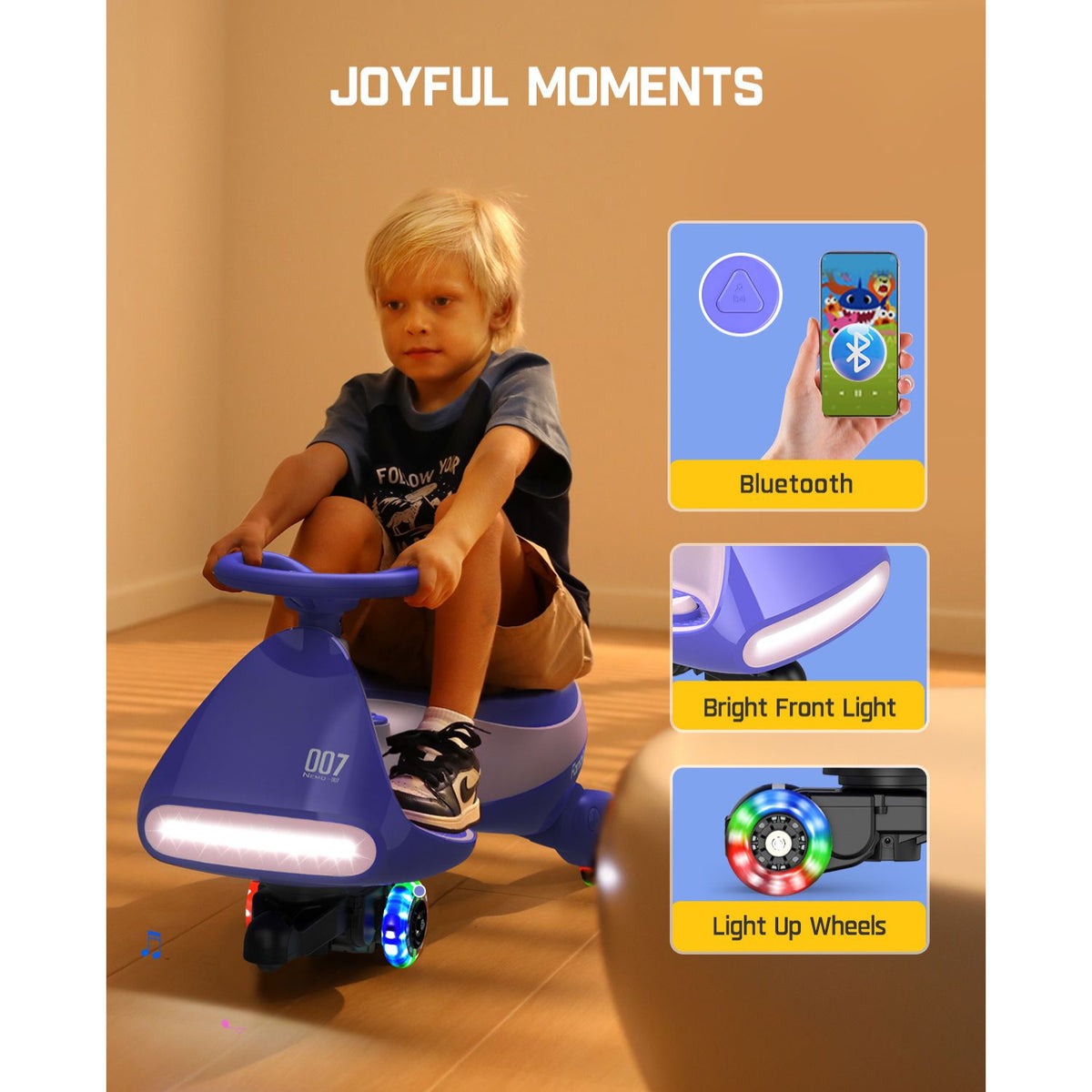 N7 Pro 12V Electric Wiggle Car with Pedal