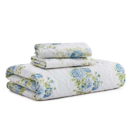 Premium Microfiber Ultra Soft Reversible Quilted Coverlet Set