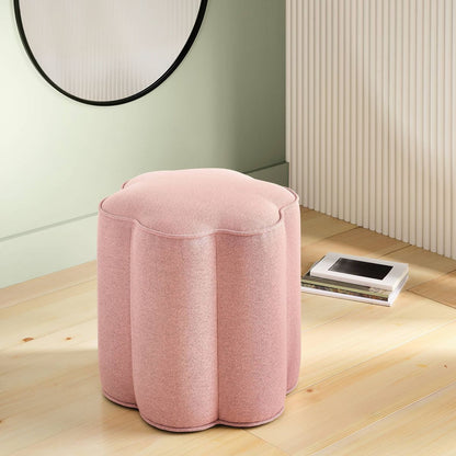 Scalloped Upholstered Ottoman