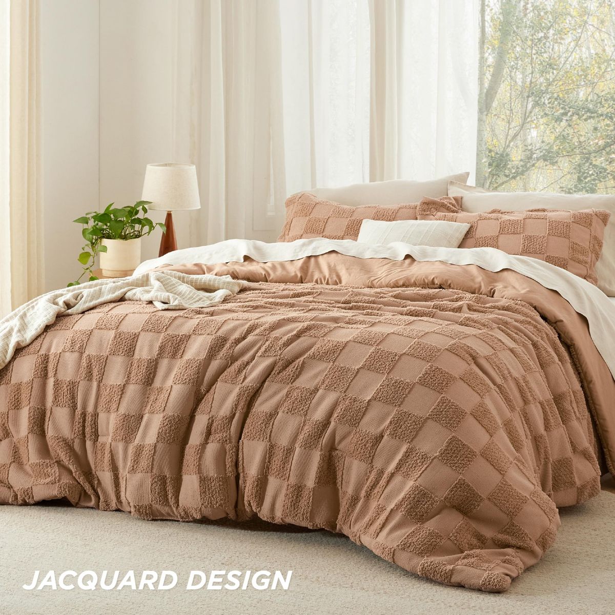 Tufted Boho Bedding Set