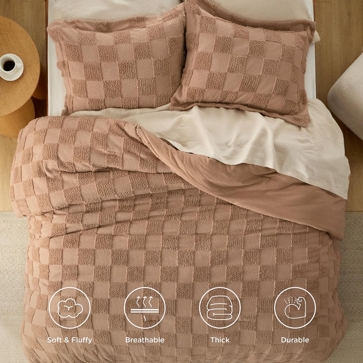 Tufted Boho Bedding Set